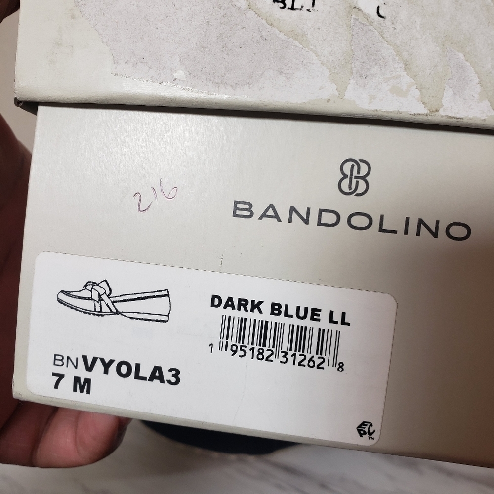 Bandolino VYola3 Dark Blue Flats Sz 7M - Picture 11 of 11
